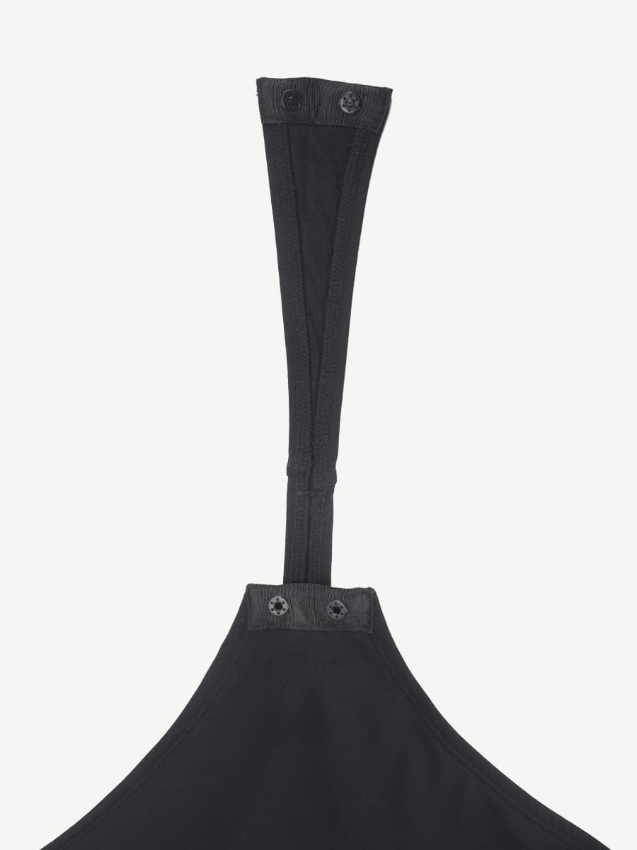 Wholesale Plunge V-Neck One-Piece Bodysuit Tummy control