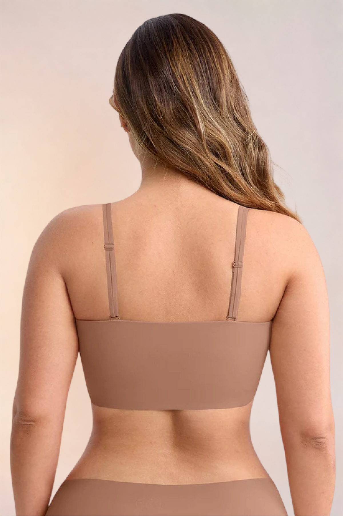 Skinzform Libre Bandeau in Latte, back view - straight bandeau band