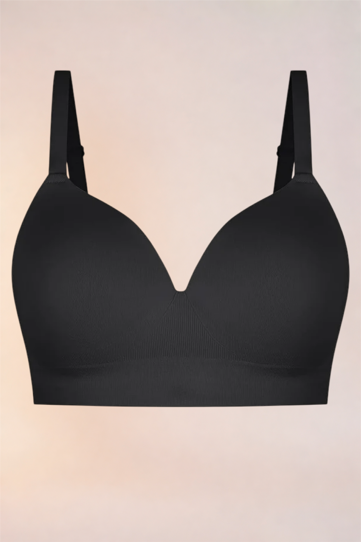 Skinzform Nuage Bra in Noir - product shot showing the straps and band
