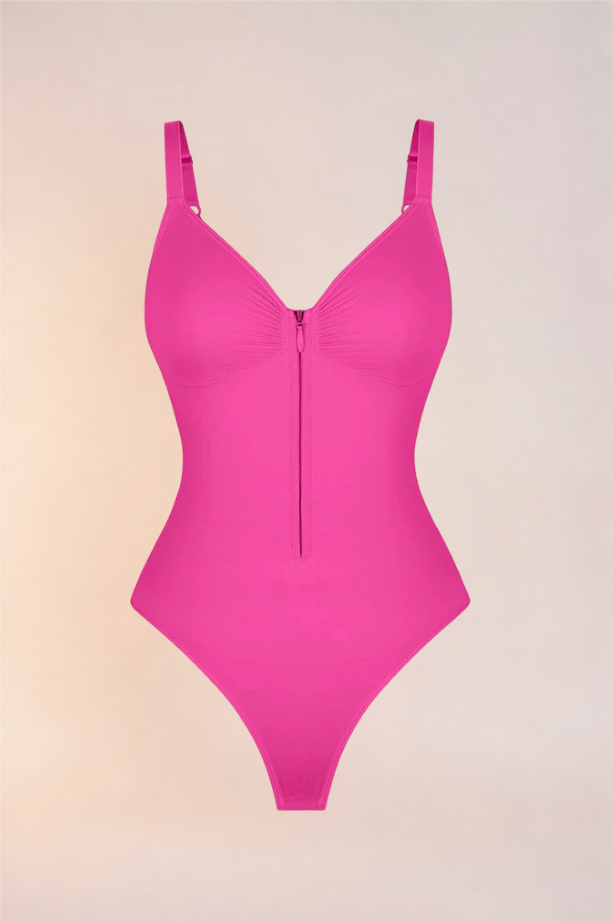 Skinzform Séjour Bodysuit in Rose - product shot showing the straps and thong back